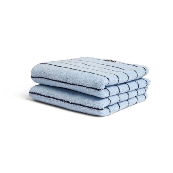 Bath Towels Mist Pinstripe