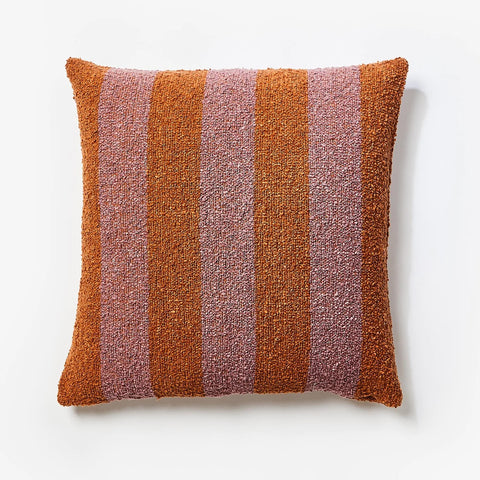 Boucle Stripe Purple Cocoa 60x60 Cushion