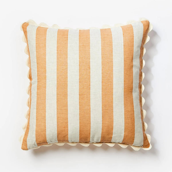 Bold Stripe Wheat 60x60 Cushion