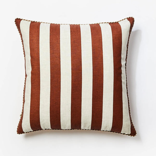 Bold Stripe Cocoa 60x60 Cushion