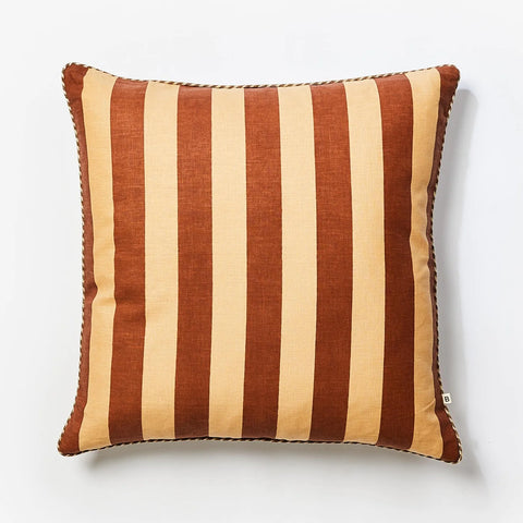 Bold Stripe Cocoa 60x60 Cushion