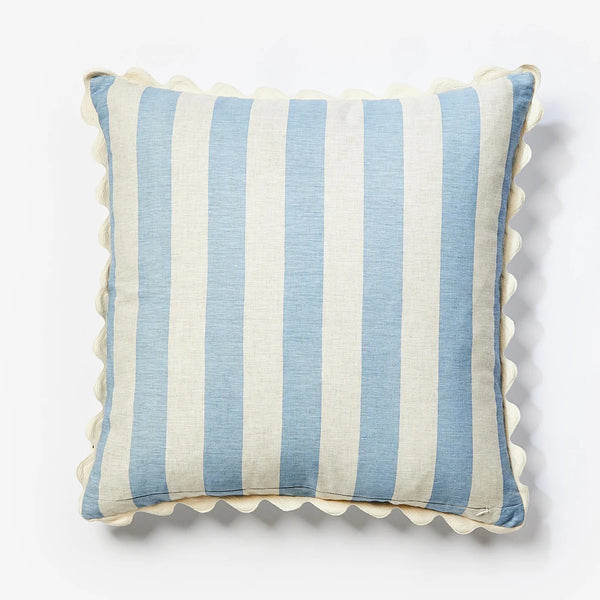 Bold Stripe Blue 60x60 Cushion