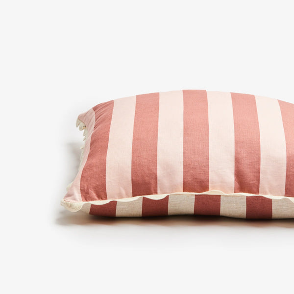Bold Stripe Berry Pink 60x60 Cushion