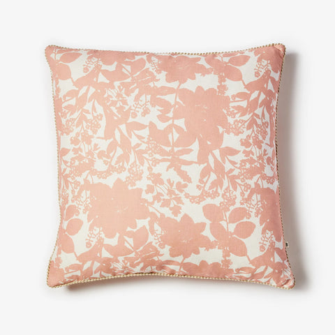 Herb Reverse Beige Pink Floral Cushion 60cmx60cm