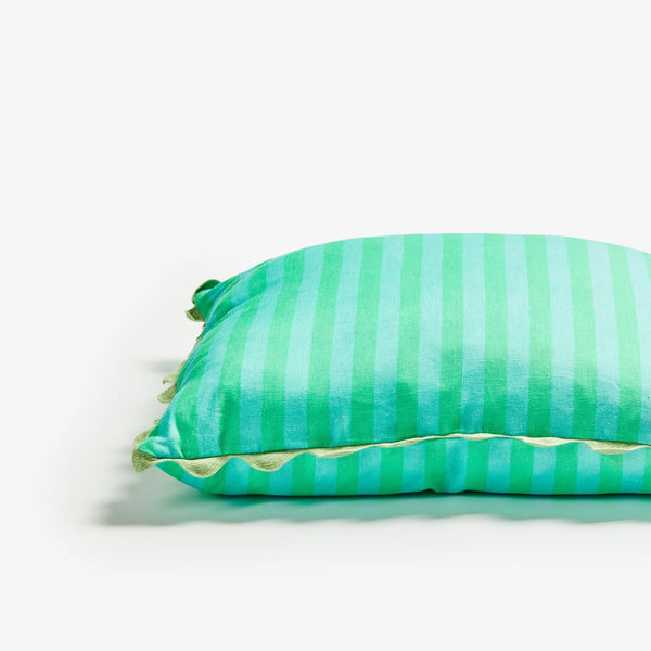 Thin Stripe Jade Cushion 60x60cm