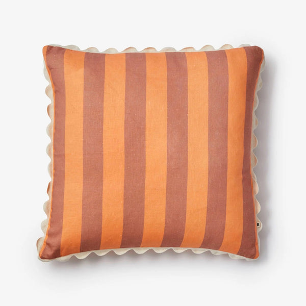 Bold Stripe Peach Cushion