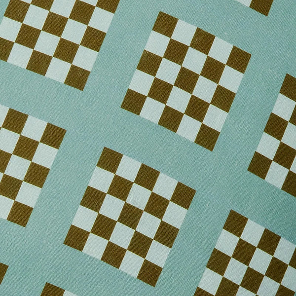 Lattice Blue Cushion