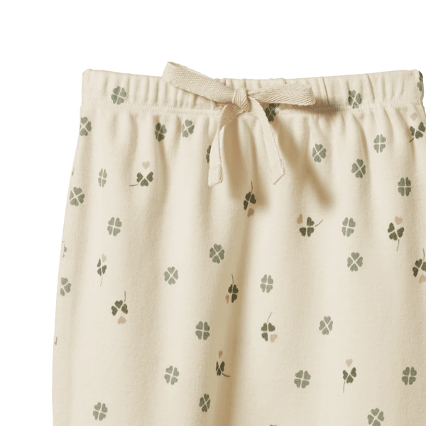 Footed Rompers Lucky Print