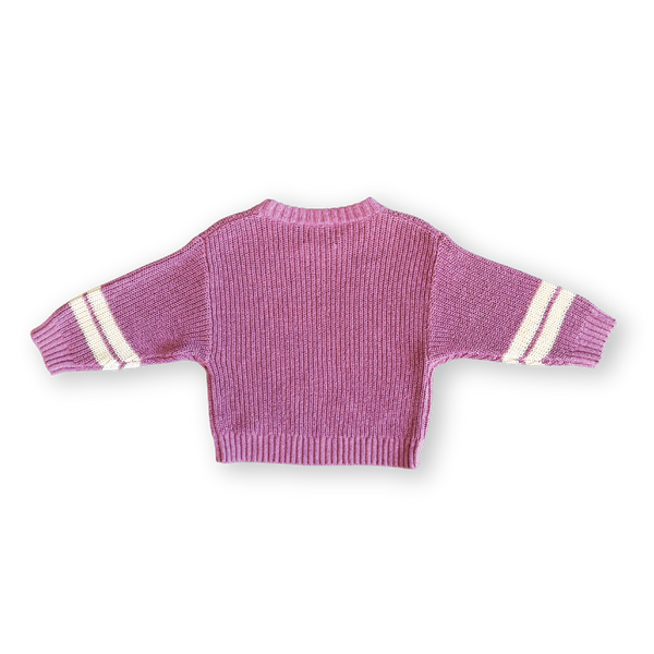 Chunky Rib Pullover Raspberry