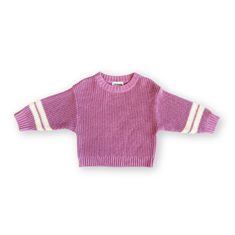 Chunky Rib Pullover Raspberry