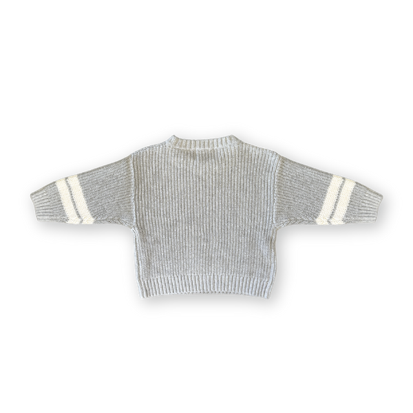 Chunky Rib Pullover Stone