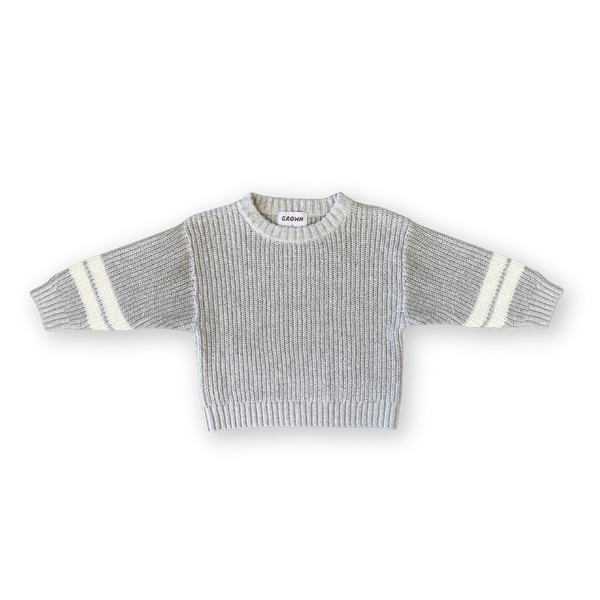 Chunky Rib Pullover Stone