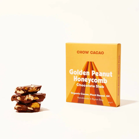 Golden Peanut Honeycomb Chocolate Slab 80g