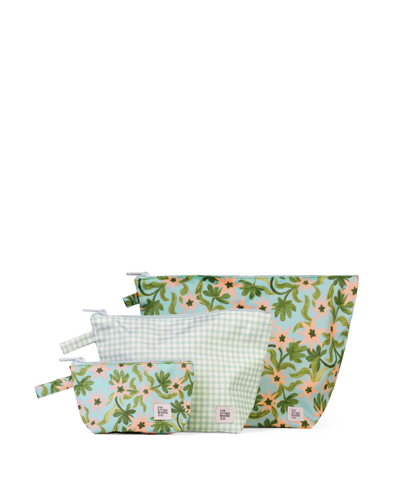 Seaflower Handy Pouch Trio (set of 3)