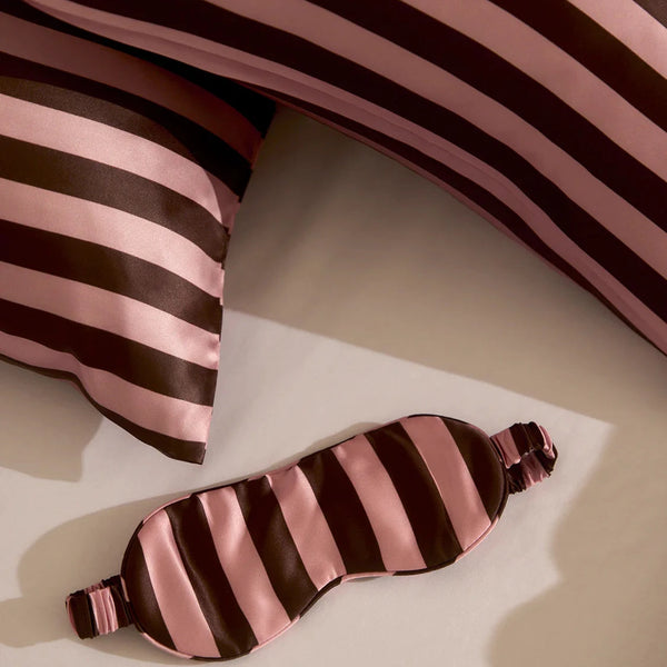 Silk Pillowcase Rocky Road Stripes