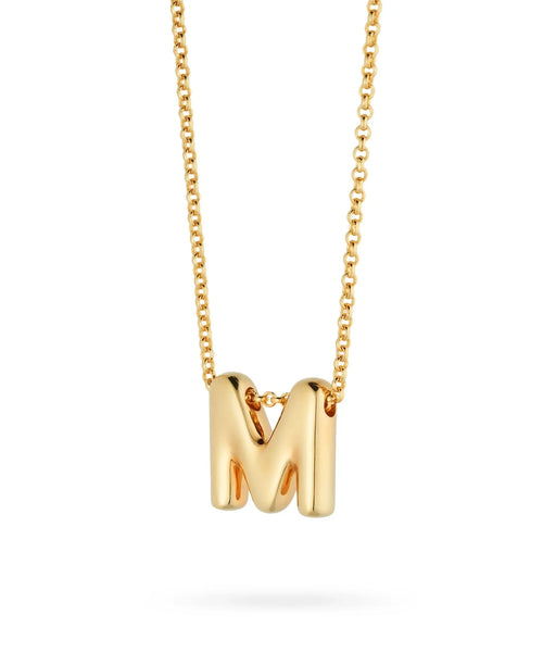 Bubble Letter Necklace - M