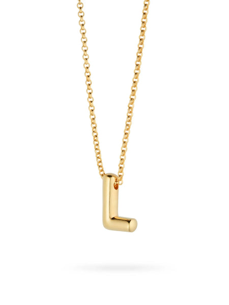 Bubble Letter Necklace - L