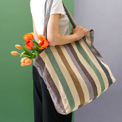 Marra Striped Market Bag