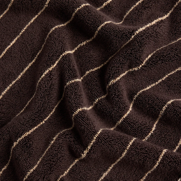 Bath Towels Espresso Pinstripe