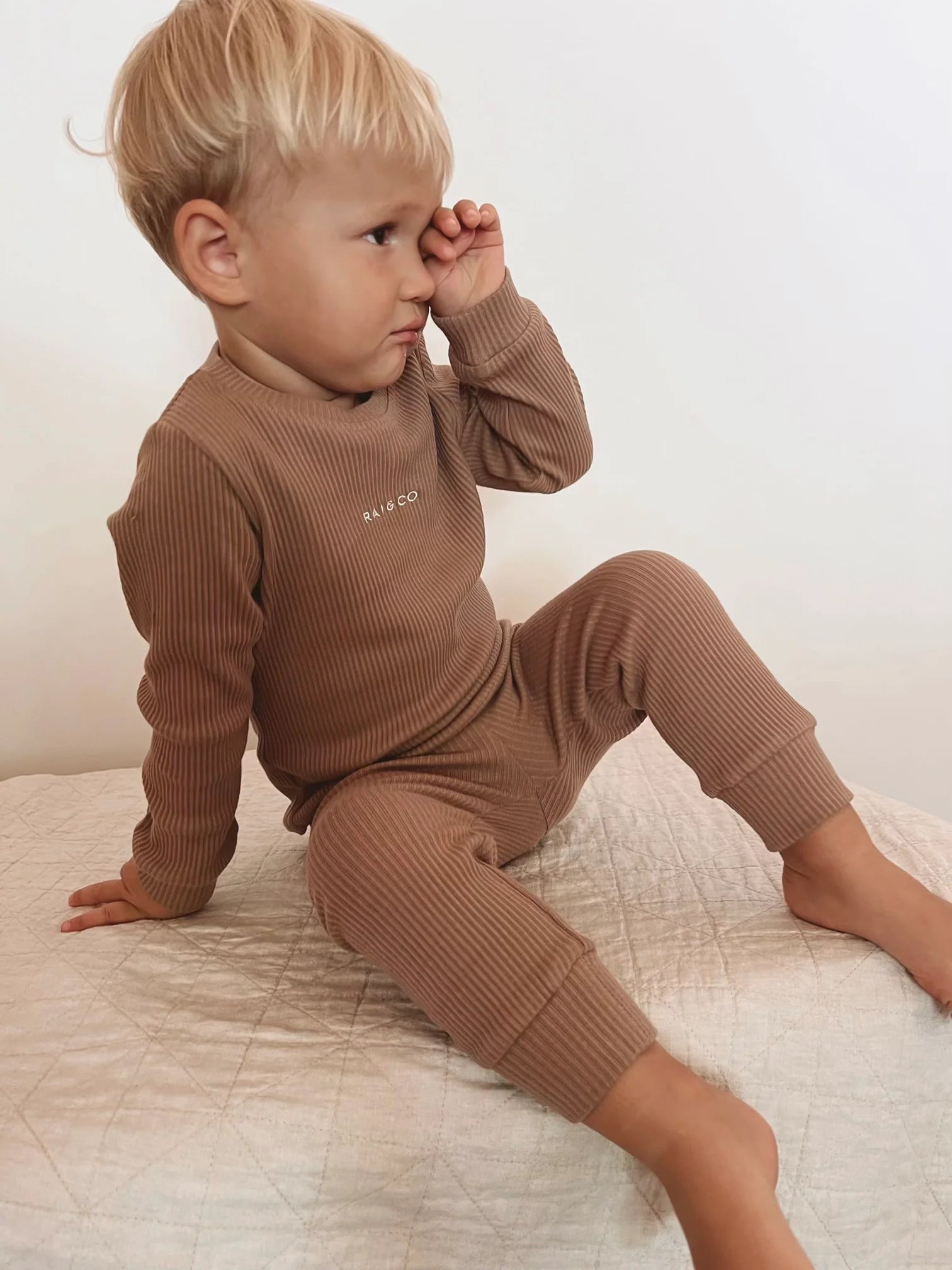 Ribbed Two Piece Pyjama Set