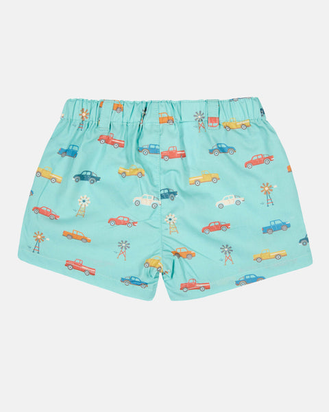 Baby Shorts Banjo Utes Teal