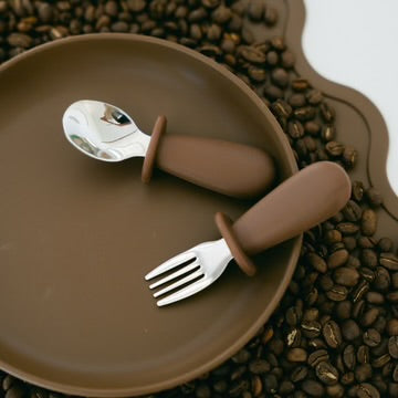 Toddler Cutlery Set Mocha