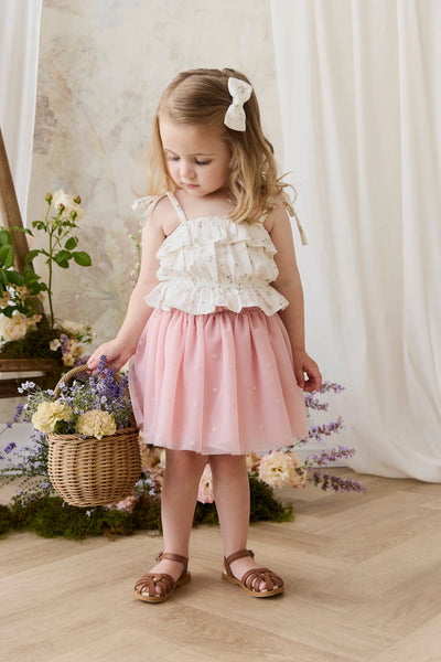 Lottie Skirt Petite Heart Carnation