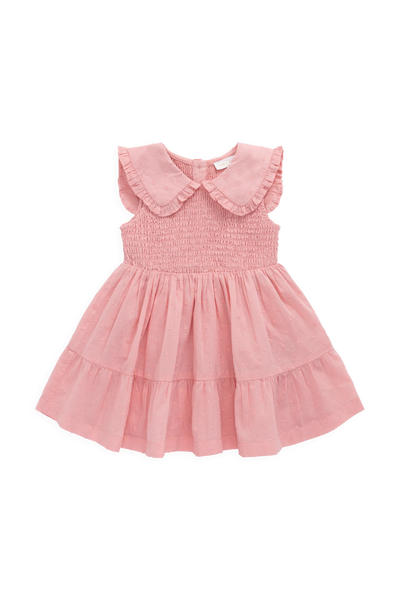 Claudine Dress Swiss Pink