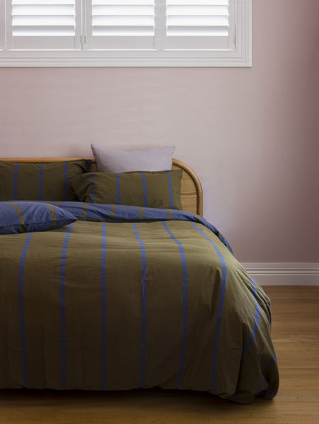 Duo Duvet Cover Ivy/Aegean