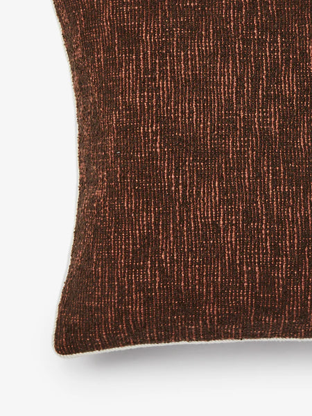 Gem Chocolate Brown Textured Cushion