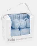 Organic Booties Yummy Bluebell