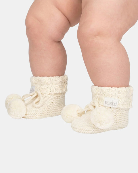 Organic Booties Marley Cream