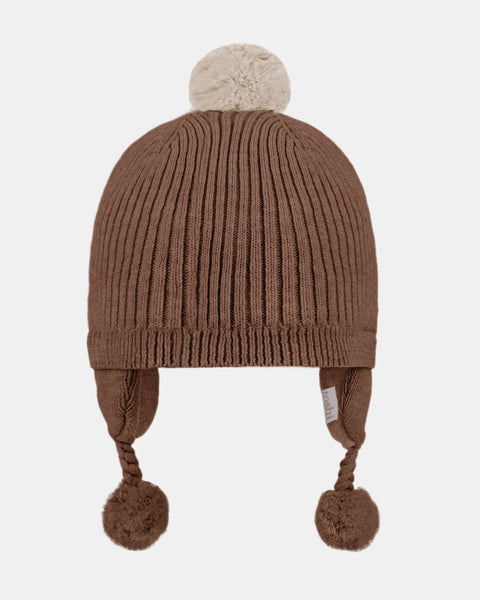 Organic Earmuff Beanie Bobby Peppercorn