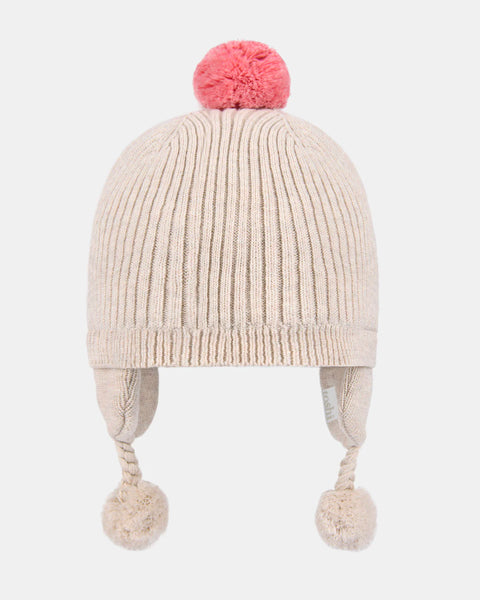 Organic Earmuff Beanie Bobby Oatmeal