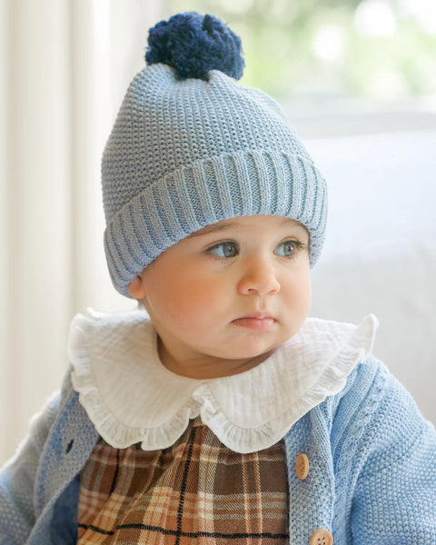 Organic Beanie Bobby Bluebell