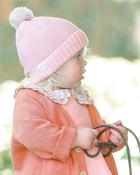 Organic Beanie Bobby Misty Rose