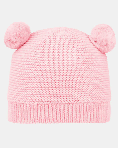 Organic Beanie Snowy Misty Rose