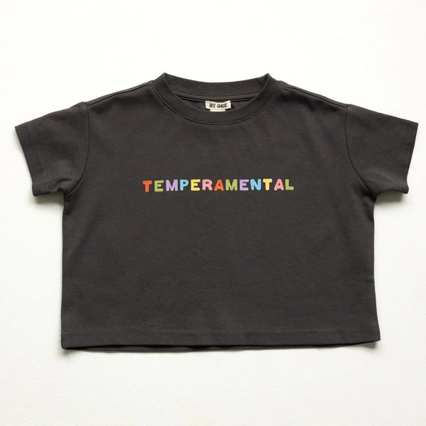 Temperamental Boxy Tee - Charcoal
