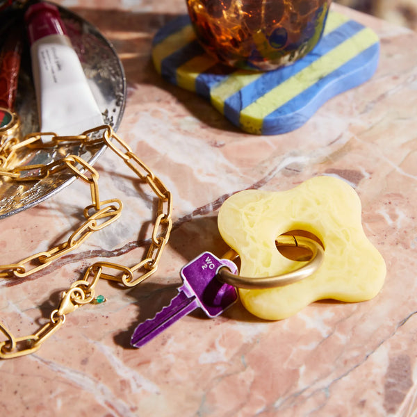 Carla Keyring Aspen Gold