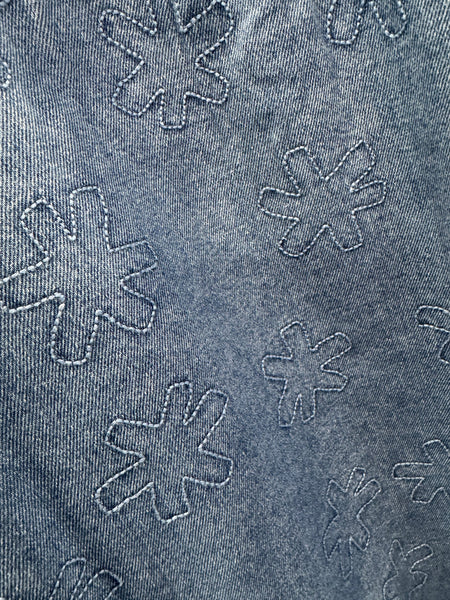 Organic Starlight Embroidery Denim Pant