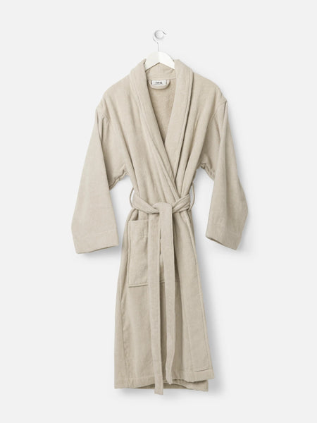 Velour Cotton Robe Oat
