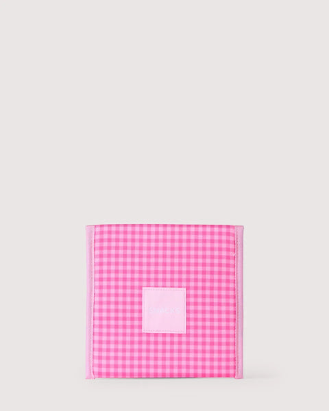 Tickled Pink Gingham Snack Bag