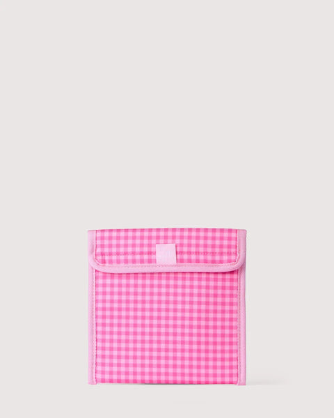 Tickled Pink Gingham Snack Bag