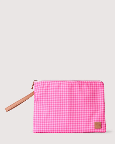 Tickled Pink Gingham Wet Bag Small