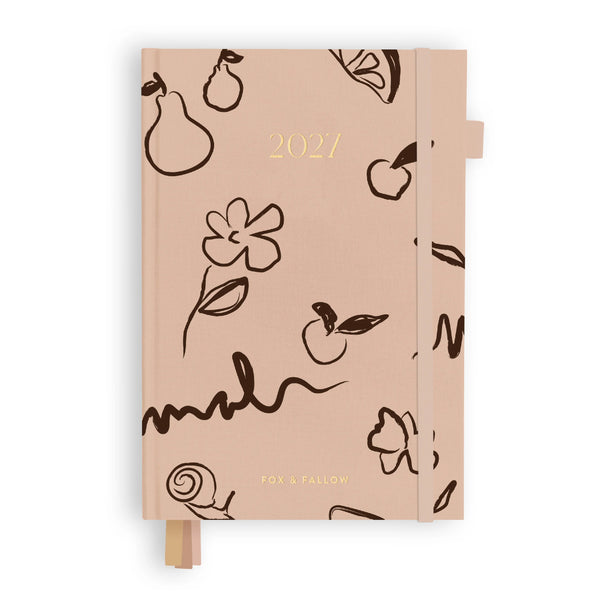 2027 A5 Vertical Planner Amalfi Latte