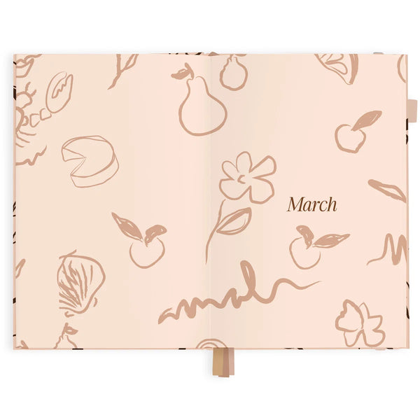2027 A5 Vertical Planner Amalfi Latte