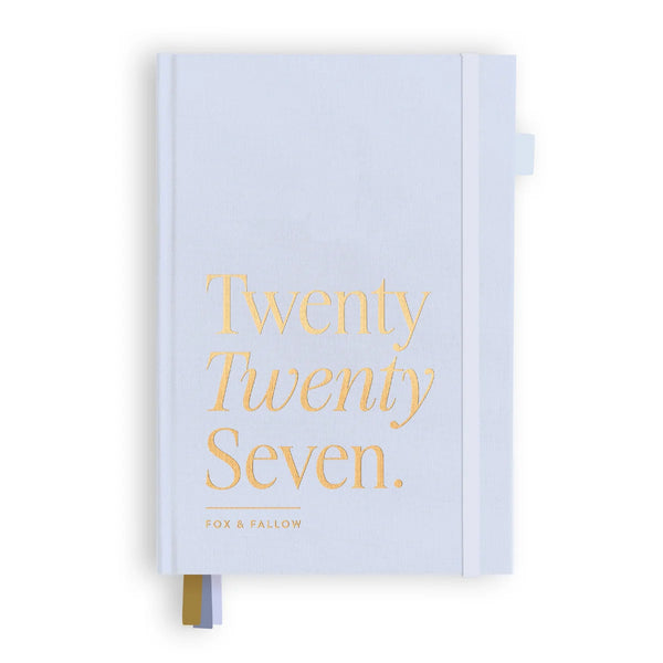2027 A5 Vertical Planner Powder Blue