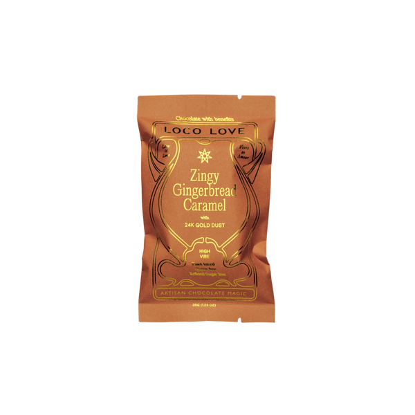 Zingy Gingerbread Caramel Single Chocolate Bar 35g