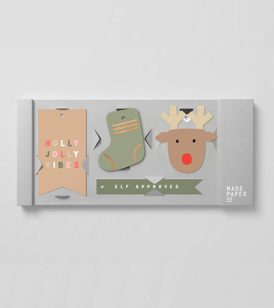 Holly Jolly Rudolph Gift Tags