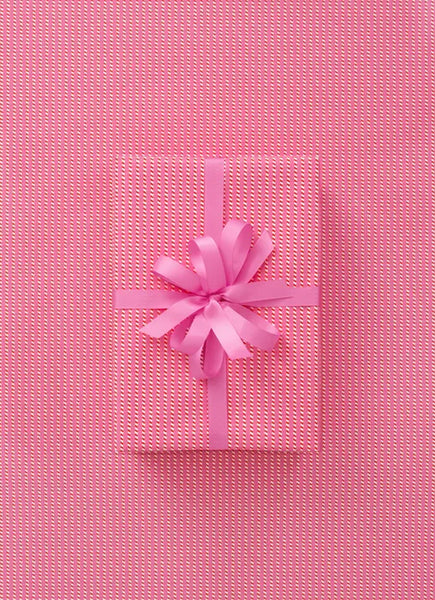 Twine Stripe Bright Pink Christmas Wrapping Paper 2.5 Meters